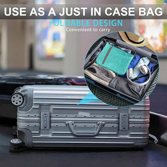 Vomgomfom 65L/85L/115L Foldable Travel Duffle Bag, Lightweight Checked Luggage with Shoe Compartment, Water-Resistant Weekender Overnight Bag for Men & Women