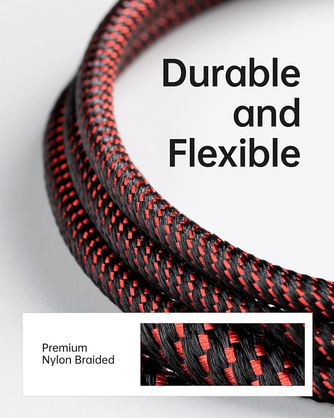 iPhone Charger USB C 6FT 2Pack [Apple MFi Certified] Type C to Lightning Cable Braided Fast Charging Cord Compatible with iPhone 14 13 12 11 8 7 6 SE XR XS X, iPad - Red