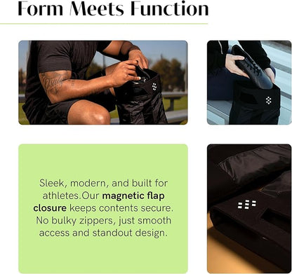 Salt Aērcase Smell Proof Cleat Bag – XL Size - Athletic Soccer & Golf Shoe Bag for Smelly Cleats & Gym Shoes- Durable, Water-Resistant, & Easy to Clean