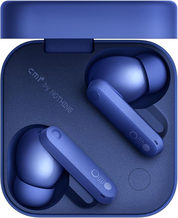 CMF Buds Pro 2 Wireless Earbuds with Smart Dial, 50dB Hybrid Noise Cancelling Earbuds Wireless Bluetooth 5.3, 11mm Bass with LDAC, 6 Hi-Res Audio Mics, 43H Playtime, Fast Charging Case, Blue