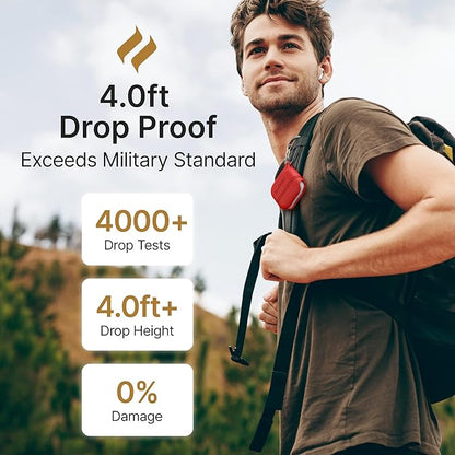 Catalyst Waterproof Case for AirPods 3rd Generation - Wireless and USB-C Charging Compatible AirPods 3rd Generation Case, Drop Protection AirPod Case 3rd Generation One Piece Design with Carabiner