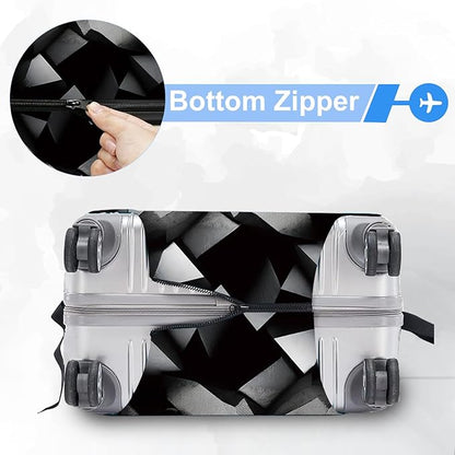 ANNA QUEEN Travel Luggage Cover Suitcase Protector Suitcase Cover Anti-Scratch,Stretchable Bag Cover Washable Durable Polyester