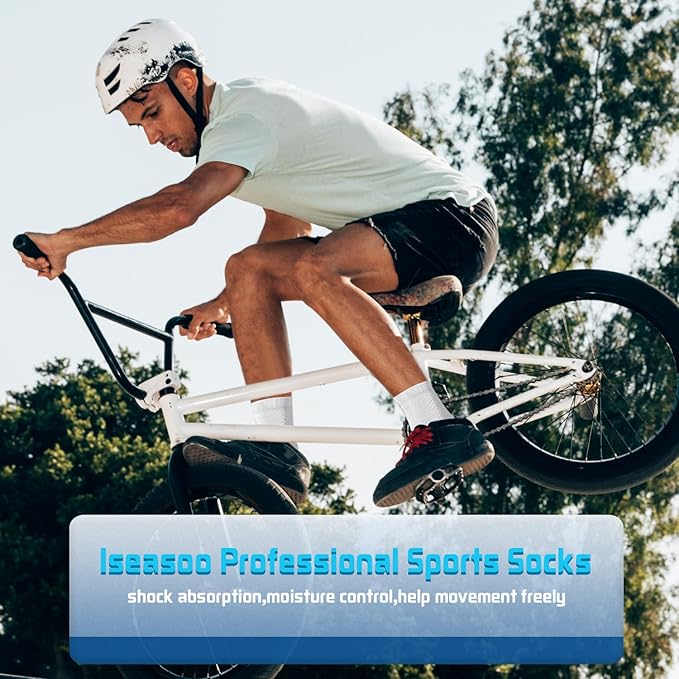 Iseasoo Copper Ankle Compression Socks - Low Cut Arch Support Socks for Men & Women, Running, Nurses, Plantar Fasciitis Socks