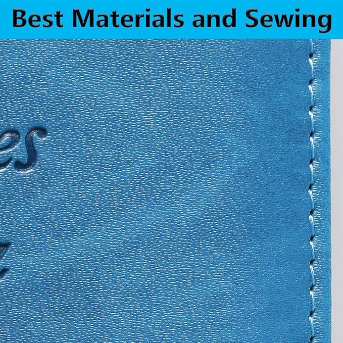 Airtag Passport Holder Cover Wallet RFID Blocking Leather Case Travel Essentials Luggage Accessories Travel Must Have(118#Blue)