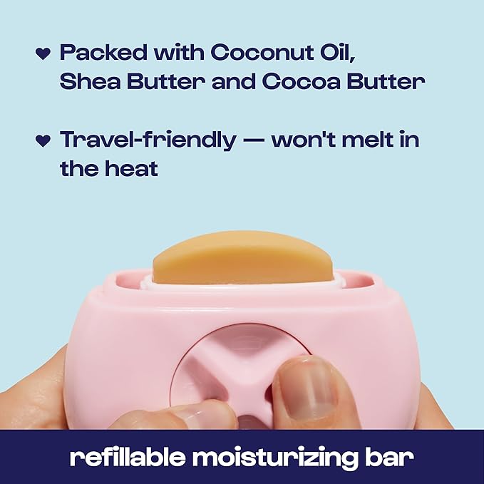 Alleyoop Portable Travel Razors For Women - On-the-Go Mini Triple-Blade Razor & Shaver - Clean & Close Shave with Moisturizing Bar & Refillable Spray Bottle - Gentle for All Skin Types (Dusty Pink)