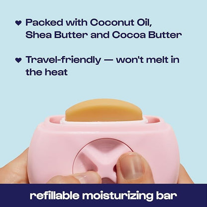 Alleyoop Portable Travel Razors For Women - On-the-Go Mini Triple-Blade Razor & Shaver - Clean & Close Shave with Moisturizing Bar & Refillable Spray Bottle - Gentle for All Skin Types (Dusty Pink)