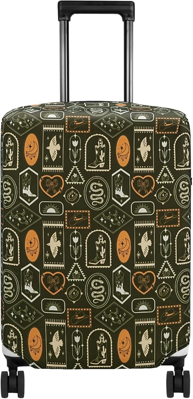 HYPER VENTURE Washable Luggage Cover - Fashion Suitcase Protector Fits 31-32 Inch Luggage (Wilderness Mark, XL)