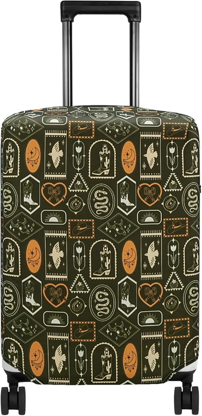 HYPER VENTURE Washable Luggage Cover - Fashion Suitcase Protector Fits 31-32 Inch Luggage (Wilderness Mark, XL)