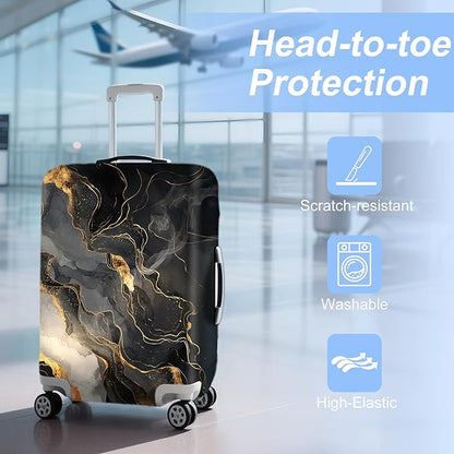 ANNA QUEEN Travel Luggage Cover Suitcase Protector Suitcase Cover Anti-Scratch,Stretchable Bag Cover Washable Durable Polyester