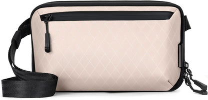 Electronics Organizer Tech Travel Pouch – Waterproof Nylon Diamond Quilted & 900D Travel Case Cable Bag for Cords Chargers