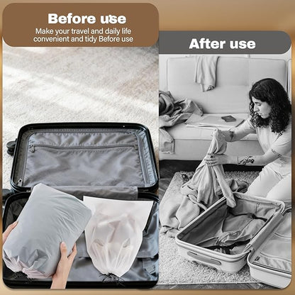 200 Pcs Shoe Bags for Travel, Clear Shoe Bags Durable for Suitcases, Dust Bags for Shoes Reusable Shoe Dust bags Covers for Men and Women, Large Travel Shoe Bag,Storage Bags(11.8" x 15.7")