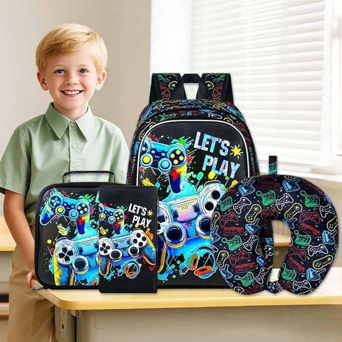 KLFVB Kids Luggage for Boys Girls, Cute Rolling Wheels Suitcase for Toddler, Children Travel Carry on Suitcase