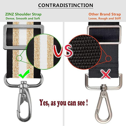 ZINZ Shoulder Strap, 57" Padded Adjustable Shoulder Bag Straps Replacement for Bags with D-Ring（TH01B05）