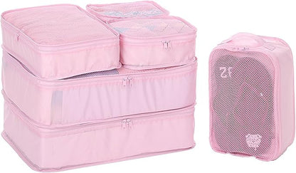 JJ POWER Travel Packing Cubes, Luggage Organizers with Shoe Bag