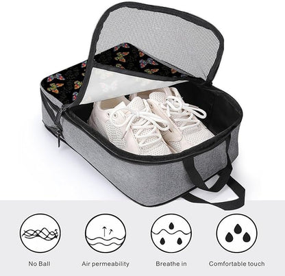Lightweight Shoe Organizer Pouch Butterfly Portable Travel Shoe Packing Bag for Gym Sneaker Bags