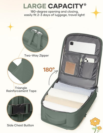 coofay Large Travel Backpack For Women Men Airline Approved Carry On Backpack Flight Approved Waterproof Sports Luggage Backpack Casual Daypack Small Hiking Backpack