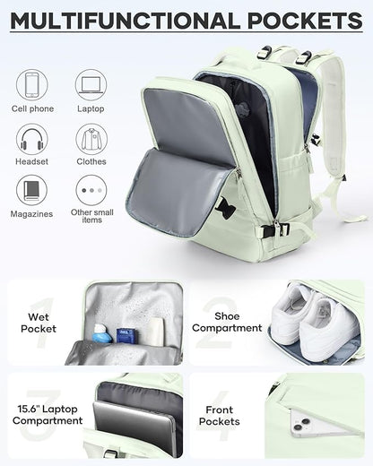 coofay Vacuum Backpack Travel with Pump Vacpack Travel Backpack with Vacuum System Compression Backpacks