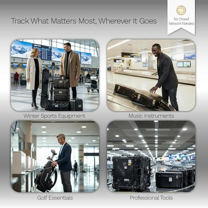 GEGO PRO - GPS Luggage Tracker, Real-Time Global Tracking for Bags, Luggage & Travel Gear, No BT Limits, Bag-Opening Alerts, Smart Travel Features, Multi-Network SIM (Subscription Required)
