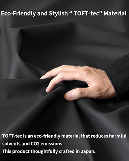 Water-Resistant Zipper Pouch, Made in Japan, 0.9ounces, Compact Tech Organizer for Cords, Cables and Daily Essentials, Multipurpose Bag, Travel Accessories and Toiletries, TOFTPOUCH, Medium size, Gray