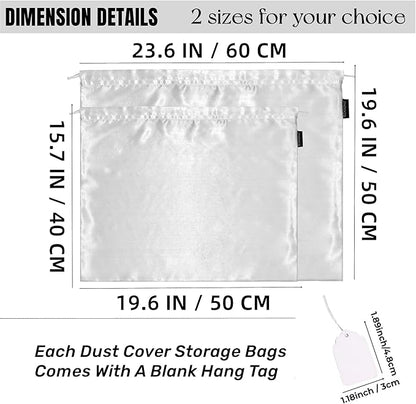 20 Pack Dust Bags for Purses and Handbags, Silk Dust Cover Storage Bags, Travel Storage Pouch Handbags for Purse Shoes Boots