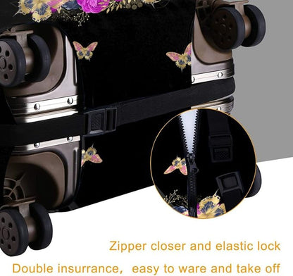 Travel Suitcase Protector Light skin african american Elastic Protective Washable Luggage Cover With Concealed Zipper Suitable For 18-32 Inch (L (for 25--28 inch luggage))