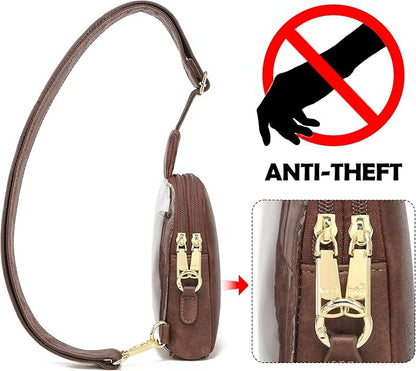 INICAT Sling Bag for Women Touchscreen Small Crossbody Cell Phone Purse Fanny Pack