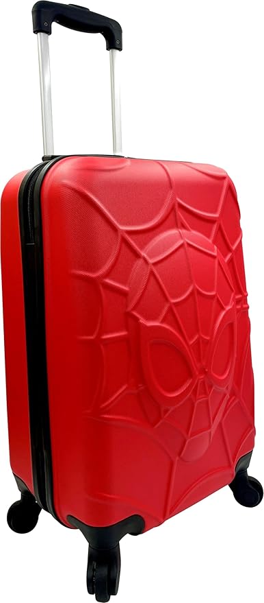 Fast Forward Spiderman Kid's Luggage Hard-Side 21” Carry-On Spinner Luggage