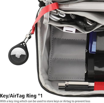 VanFn Electronics Travel Organizer Storage Bag, Accessory Handle Bag, Gadgets Pouch, USB Cable, Travel Friendly Electronics Organizer P.Travel Series