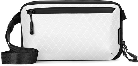 Electronics Organizer Tech Travel Pouch – Waterproof Nylon Diamond Quilted & 900D Travel Case Cable Bag for Cords Chargers