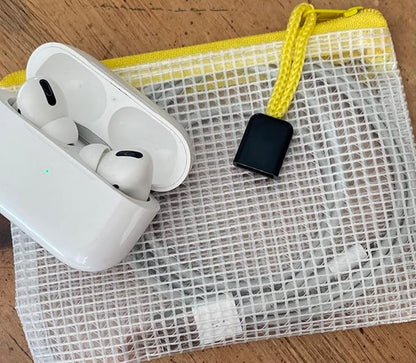 10 - USB Cable Organizer Pouches, Manage Cables, Travel Cable Oranizer, Color Coded with USB Zipper Pulls