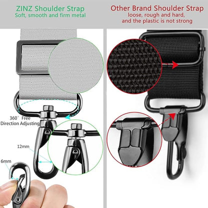 ZINZ Shoulder Strap Universal Bag Strap - 78" Ultra-Thick Padded with Dual Balanced Adjustable Buckles for Briefcase, Travel, Sports, Laptop, Crossbody Bag，Butterfly