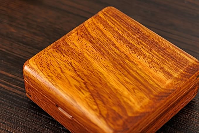 Jewelry Case Solid Wood Jewelry Organizer Box for Multiple Rings Cufflinks Earrings Portable Travel Storage Rings Case Wooden Holders Vintage Gift for Women Valentine Mother's Day Idea