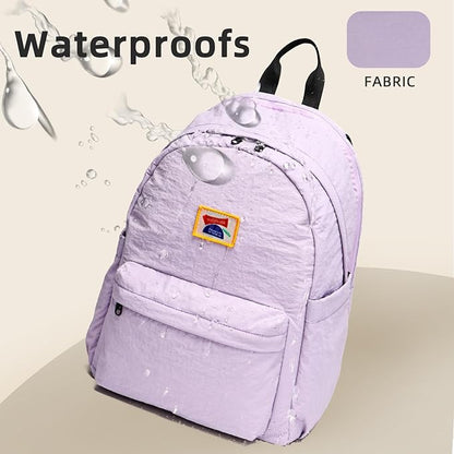 willikiva Kids Backpack for School Boys Girls Teens Toddler Backpack Waterproof Kindergarten Preschool Elementary Bookbag Children Travel Bag(Purple,Medium)