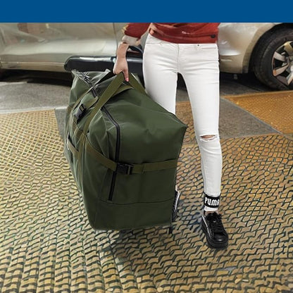 Arxus Large Duffel Bag, Waterproof Carry on Weekend Overnight Storage Bag over Luggage for Airline, Travel, Camping, Moving