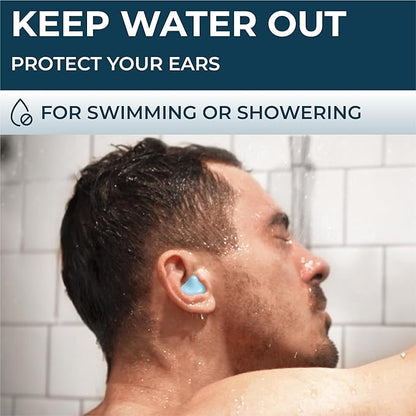 Peace&Quiet PQ Wax Ear Plugs for Sleeping, Swimming - 54 Noise Cancelling Silicone Gel Wax Earplugs, Ear Protection for Sleep and Swim, Soft Wax Pillows with Sound Blocking Level 32Db, (54 Pillows)