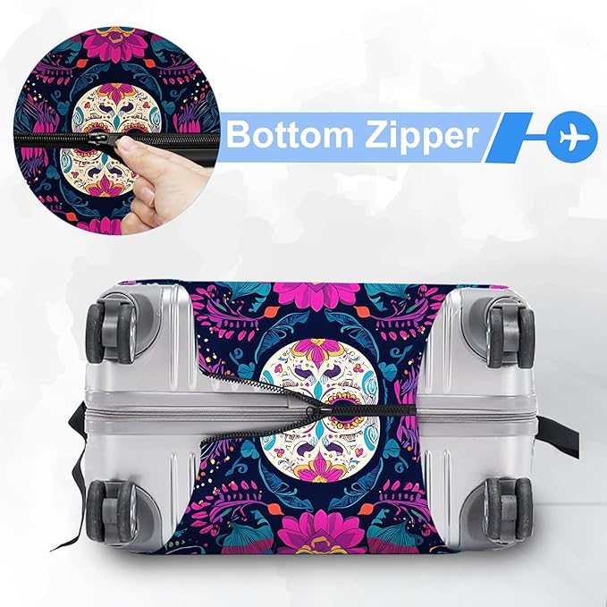 ANNA QUEEN Travel Luggage Cover Suitcase Protector Suitcase Cover Anti-Scratch,Stretchable Luggage Travel Bag Cover Washable