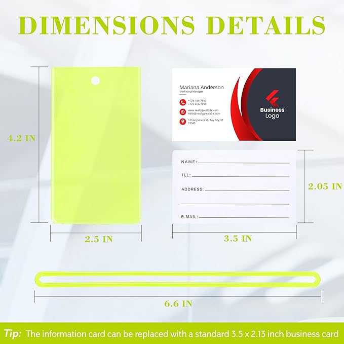 100 Pack Luggage Tags for Suitcases, Airplane Travel Essentials for Flying, International Travel Must Haves, and Luggage Accessories by Sodsay