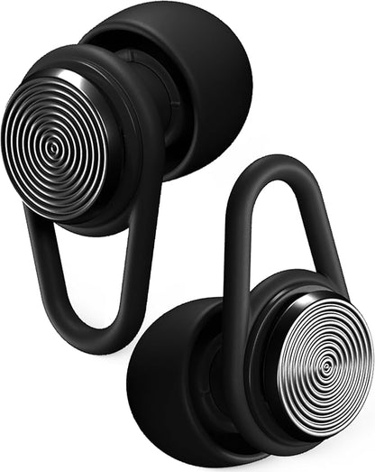 Hears Ear Plugs for Noise Protection - ConcertEarplugs, 20dB SNR Sound Reduction, for Sleeping Noise Cancelling - Silver Night, White, XS, S, M, L