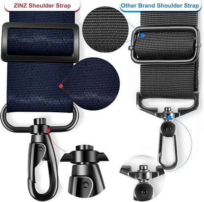 ZINZ 79.5" Universal Strap with Ultra-Thick Fixed Breathable Pad - Adjustable Heavy-Duty Shoulder Strap for Laptop, Crossbody, Luggage, Gym, Camera Bag and More - D01B01