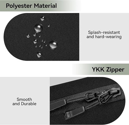 SIMTOP Electronics Organizer Cord Organizer Travel, Small Tech Bag for Cords, Chargers, Power Bank, Earbuds – Portable Cable Pouch for Office, Business Trip, Commute – Water & Scratch-Resistant