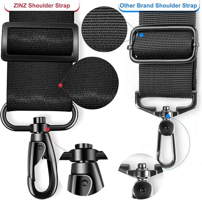 ZINZ 79.5" Universal Bag Strap with Ultra-Thick Fixed Breathable Pad Adjustable Heavy-Duty Shoulder Strap for Laptop Bag Crossbody Luggage Gym Bag Camera Bag and More -B01K02