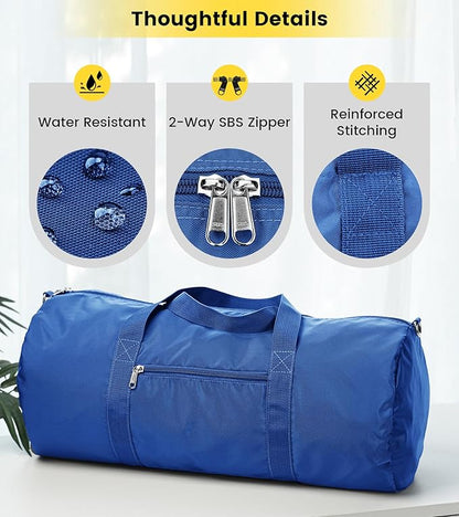 Vorspack Duffel Bag 20-24-28 Inches Foldable Gym Bag for Men Women Duffle Bag Lightweight with Inner Pocket for Travel Sports