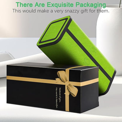 7-Day AM/PM Pill Organizer with Scratch-Resistant Leather Case - Portable Weekly Travel Medicine Box with Detachable Daily Pods & Privacy Design (Dark Green)