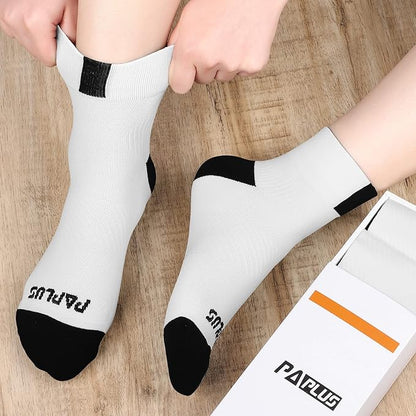 PAPLUS Ankle Compression Socks for Women 6 Pairs, Running Athletic Socks with Arch Support，Plantar Fasciitis Socks