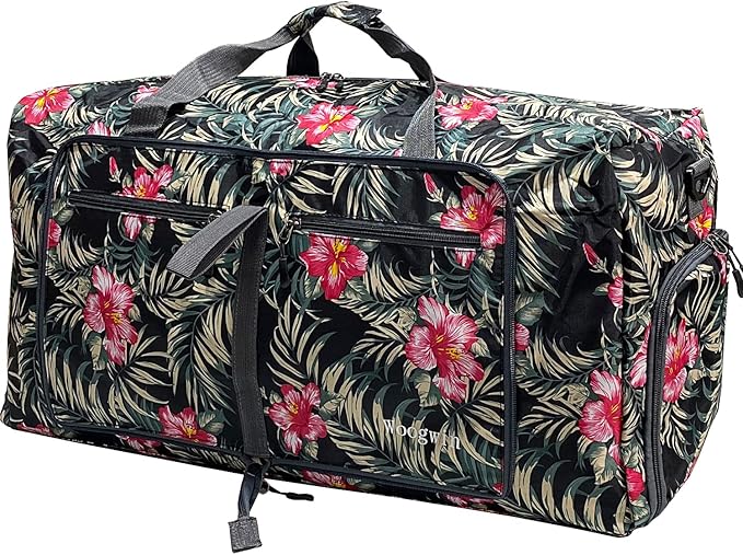 Woogwin Travel Duffel Bag Large Foldable Waterproof Overnight Bag for Beach Swim Bags Pool Sports Gym