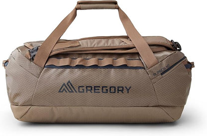 Gregory Alpaca 40L Water-Resistant Adventure Travel/Gear Organization Duffel Bag with Packing Cube Included, Mirage Tan