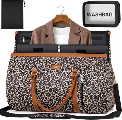 Garment Bag for Travel Convertible Carry On Garment Bag Large Travel Duffel Bags for Women 2 in 1 Hanging Suitcase Suit Travel Bags for Women & Men 3pcs Set