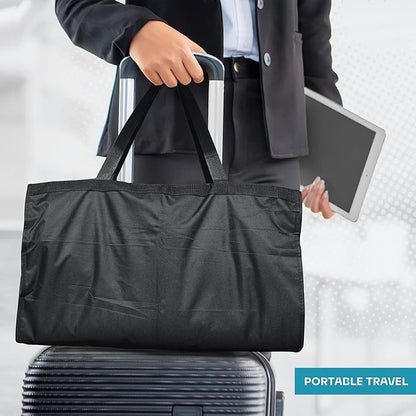 Travel Garment Bag with Zipper Pocket, Suit Bag for Suits, Dresses, Coats