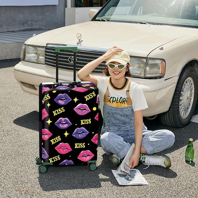 ANNA QUEEN Travel Luggage Cover Suitcase Protector Suitcase Cover Anti-Scratch,Stretchable Bag Cover Washable Durable Polyester