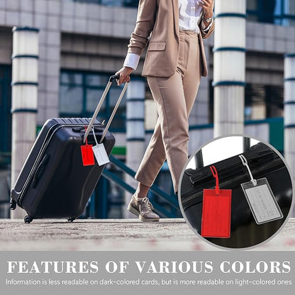 30 Pack Luggage Tags for Suitcases, Airplane Travel Essentials for Flying, International Travel Must Haves, and Luggage Accessories by Sodsay